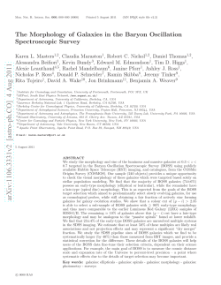 The Morphology of Galaxies in the Baryon Oscillation Spectroscopic