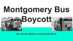 Montgomery Bus Boycott