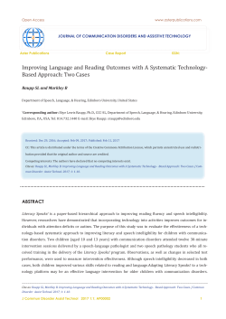 Improving Language and Reading Outcomes with A Systematic