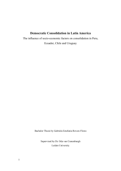 Consolidating democracy in latin america