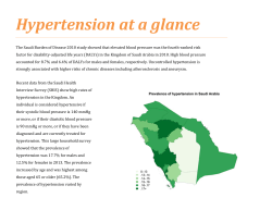 Hypertension at a glance