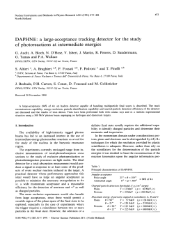 DAPHNE: a large-acceptance tracking detector for