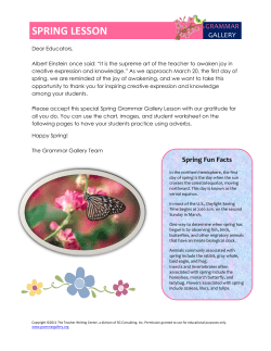 spring lesson - Grammar Gallery