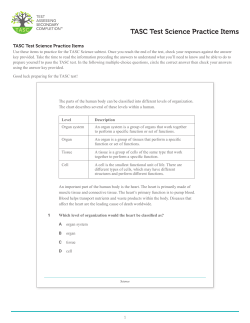 TASC Test Science Practice Items