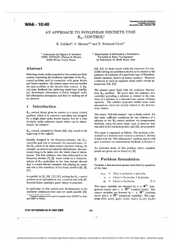 An approach to nonlinear discrete-time H/sub /spl infin//