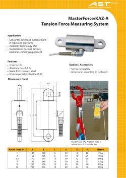 MasterForce/KAZ-A Tension Force Measuring System