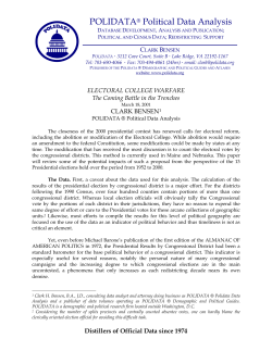 Electoral Vote by Congressional District analysis