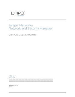 Network and Security Manager CentOS Upgrade