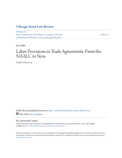 Labor Provisions in Trade Agreements