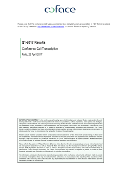 Conference Call Transcription