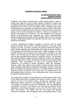 Feudalism and honour Killing