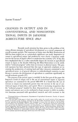CI-IANGES IN OUTPUT AND IN CONVENTIONAL