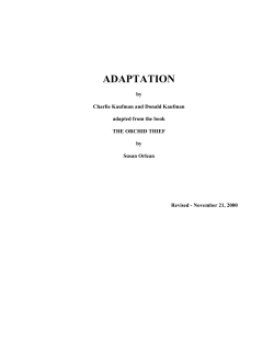Adaptation (2000-11) Script