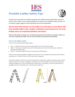 Portable Ladder Safety Tips
