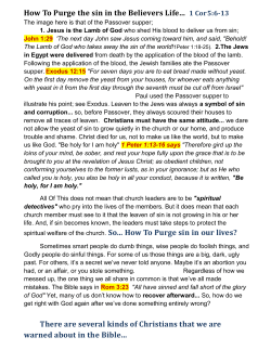 How To Purge the sin in the Believers Life CBS