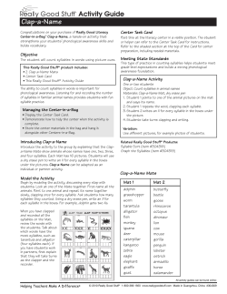 Clap-a-Name - Really Good Stuff