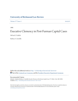 Executive Clemency in Post