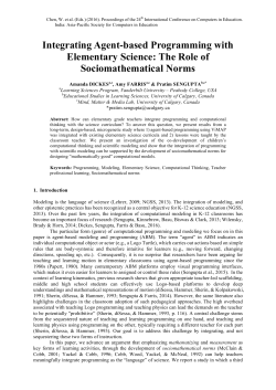 Integrating Agent-based Programming with Elementary Science