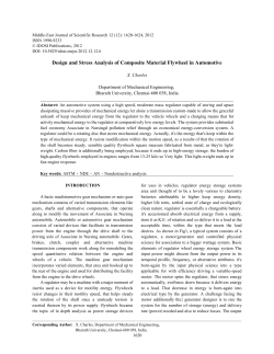 Design and Stress Analysis of Composite Material Flywheel in