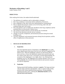 Mechanics of Breathing 1 and 2 - Dr. Costanzo