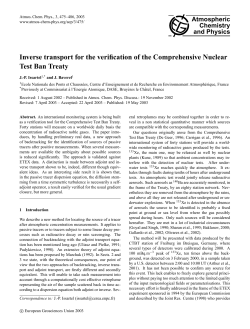 Inverse transport for the verification of the Comprehensive Nuclear