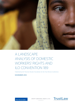 a landscape analysis of domestic workers` rights and ilo convention