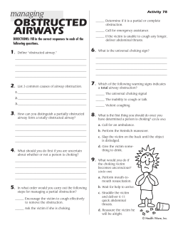 obstructed airways - Health Promotion Wave