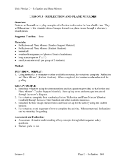 Physics D - Lesson 3