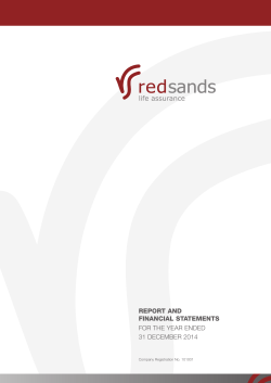 Audited accounts 2014 - Red Sands Insurance Group
