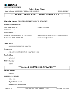 Safety Data Sheet