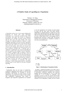 A Primitive Study of Logrolling in e-Negotiation