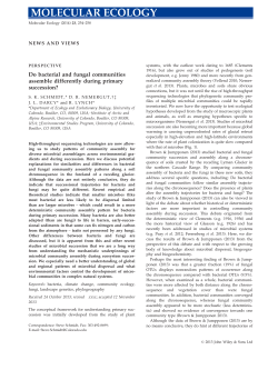 Do bacterial and fungal communities assemble differently during