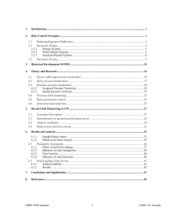 Pressure Moderation and Rain Penetration Control