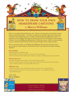 HOW TO DRAW YOUR OWN SHAKESPEARE