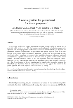 A new algorithm for generalized fractional programs