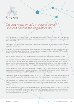 The real evidence of market abuse is often found in communications