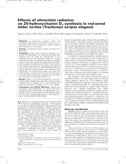 Effects of ultraviolet radiation on 25