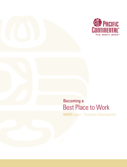 Becoming a Best Place to Work