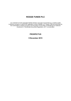 rogge funds plc - Fund Web Library