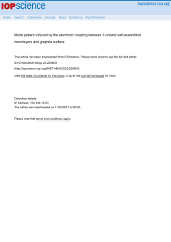 Moir&eacute; pattern induced by the electronic coupling - Iramis