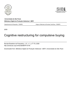Cognitive restructuring for compulsive buying