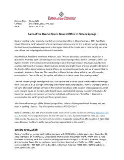 Bank of the Ozarks Opens Newest Office in Siloam Springs
