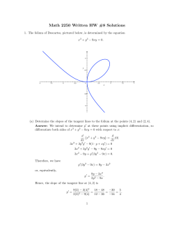 Math 2250 HW #8 Solutions