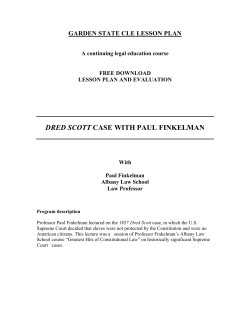 dred scott case with paul finkelman