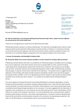 Document - Philanthropy Australia