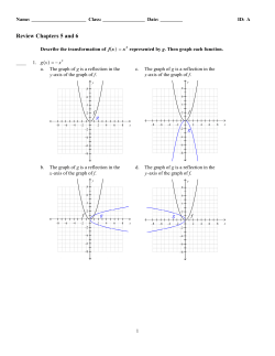 Algebra 2AB sample chapter 5 and 6 problems