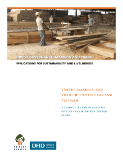 Timber Markets and Trade Between Laos and Vietnam
