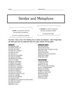 Similes and Metaphors