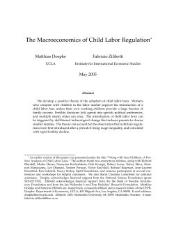 The Macroeconomics of Child Labor Regulation