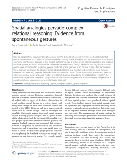 Spatial analogies pervade complex relational reasoning: Evidence